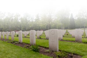 A photo of a graveyard